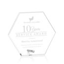 Polaris Hexagon Silver Acrylic Award