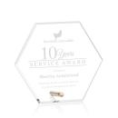 Polaris Hexagon Gold Acrylic Award