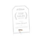 Polaris Clipped Gold Rectangle Acrylic Award