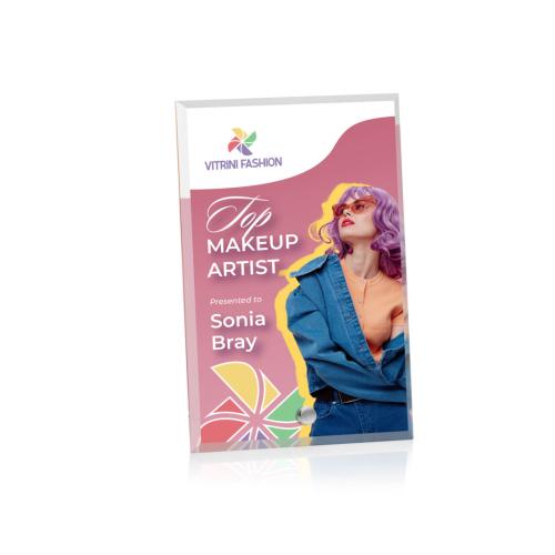 Corporate Awards - Budget Awards & Trophies - Polaris (V) Full Color Silver Rectangle Acrylic Award