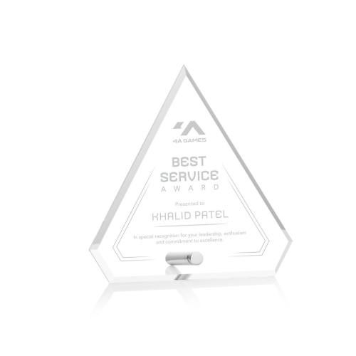 Corporate Awards - Budget Awards & Trophies - Polaris Diamond Silver Acrylic Award