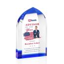 Strobel Full Color Arch & Crescent Crystal Award