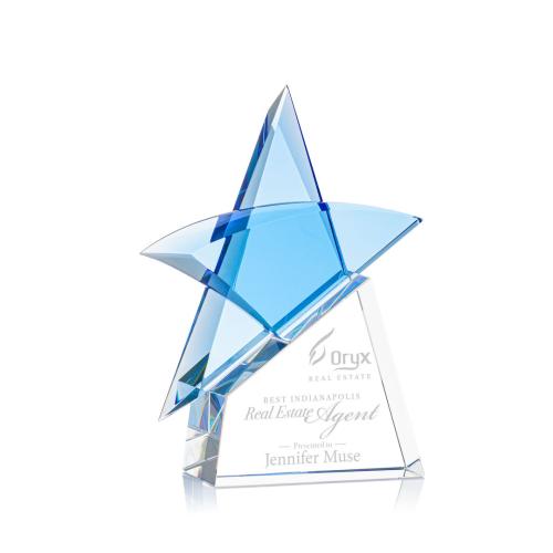 Corporate Awards - Crystal Awards - Crystal Star Awards - Benita Clear Star Crystal Award