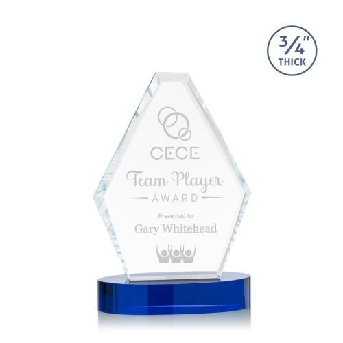 Corporate Awards - Glass Awards - Colored Glass Awards - Sloane Crystal Award