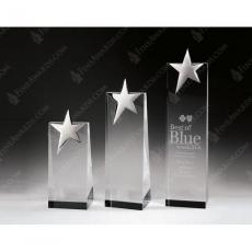 Employee Gifts - Clear Crystal Top Star Award