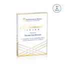 Chestham Full Color Gold Rectangle Acrylic Award
