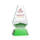 Kingsley Full Color Green on Newhaven Base Crystal Award