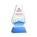 Kingsley Full Color Blue Crystal Award