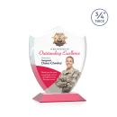 Scudo Shield Full Color Red Abstract / Misc Crystal Award