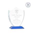 Scudo Shield Blue Abstract / Misc Crystal Award