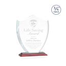 Scudo Shield Rosewood Abstract / Misc Crystal Award