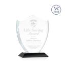 Scudo Shield Black Abstract / Misc Crystal Award