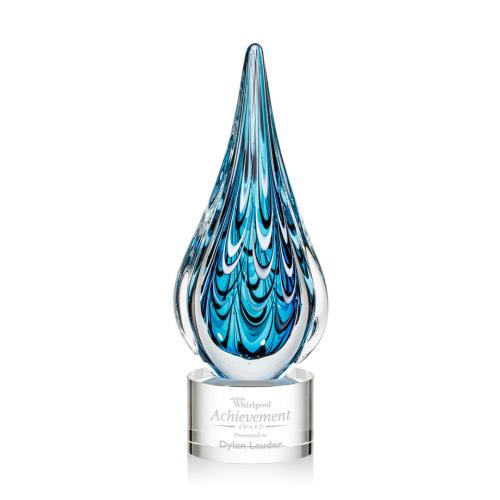 Corporate Awards - Modern Awards - Worchester Clear on Marvel  Base Glass Award