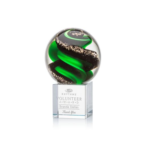 Corporate Awards - Modern Awards - Zodiac Spheres on Granby Base Glass Award