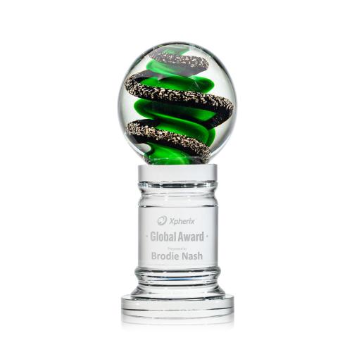 Corporate Awards - Modern Awards - Zodiac Obelisk on Colverstone Base Glass Award