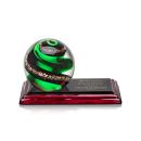 Zodiac Spheres on Rosewood Base Glass Award