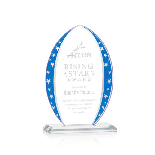 Corporate Awards - Glass Awards - Colored Glass Awards - Mystique Arrowhead
