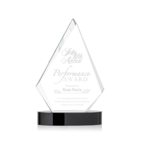 Corporate Awards - Crystal Awards - Sarasota Black Crystal Award