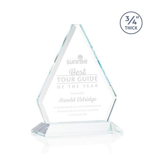Corporate Awards - Crystal Awards - Fyreside Clear Crystal Award