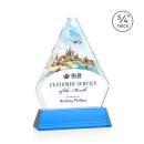 Fyreside Full Color Sky Blue on Newhaven Crystal Award
