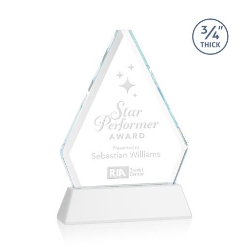 Corporate Awards - Crystal Awards - Fyreside White on Newhaven Crystal Award