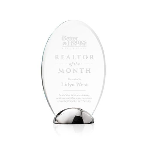 Corporate Awards - Metal Awards - Broadbent Circle Crystal Award