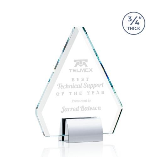Corporate Awards - Metal Awards - Roxborough Chrome Crystal Award