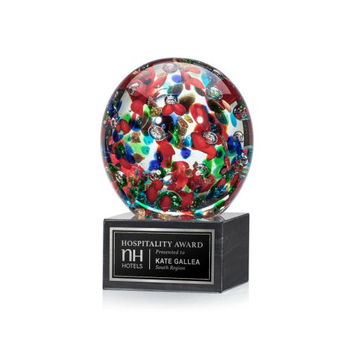 Corporate Awards - Modern Awards - Fantasia Spheres on Square Marble Award