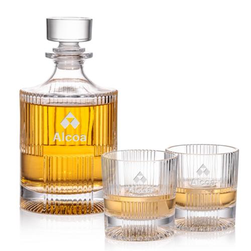 Corporate Recognition Gifts - Etched Barware - Blackwell Decanter Set