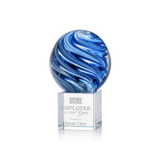 Corporate Awards - Modern Awards - Naples Spheres on Granby Base Glass Award
