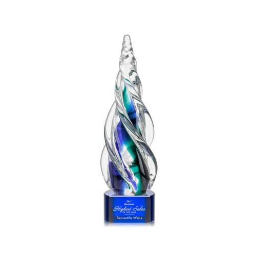 Corporate Awards - Modern Awards - Alderon on Paragon Base - Blue