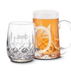 Denby Beer Stein - 16oz/21oz - Etched Barware