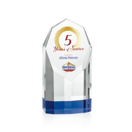 Corporate Awards - Glass Awards - Colored Glass Awards - Rosseau Full Color Crystal Award
