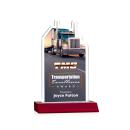 Longhaul Full Color Red Abstract / Misc Crystal Award