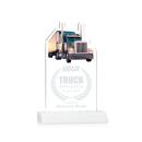 Longhaul White Abstract / Misc Crystal Award