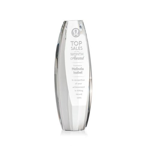 Corporate Awards - Crystal Awards - Crystal Pillar Awards - Hoover Obelisk Crystal Award