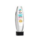 Hoover Full Color Black on Paragon Base Obelisk Crystal Award