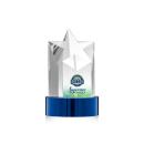 Berkeley Full Color Blue on Stanrich Base Star Crystal Award