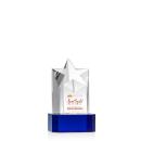 Berkeley Full Color Blue on Padova Base Star Crystal Award