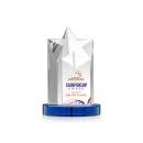 Berkeley Full Color Blue on Condor Base Star Crystal Award