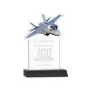 Top Gun Black Abstract / Misc Crystal Award
