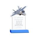 Top Gun Sky Blue Abstract / Misc Crystal Award