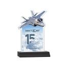 Top Gun Full Color Black Abstract / Misc Crystal Award