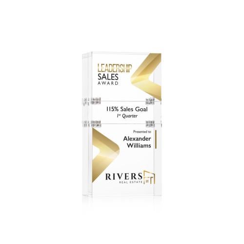 Corporate Awards - Acrylic Awards - Derringer Full Color Rectangle Acrylic Award