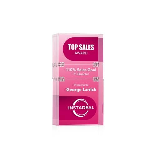 Corporate Awards - Acrylic Awards - Derringer Full Color Double-Sided Rectangle Acrylic Award