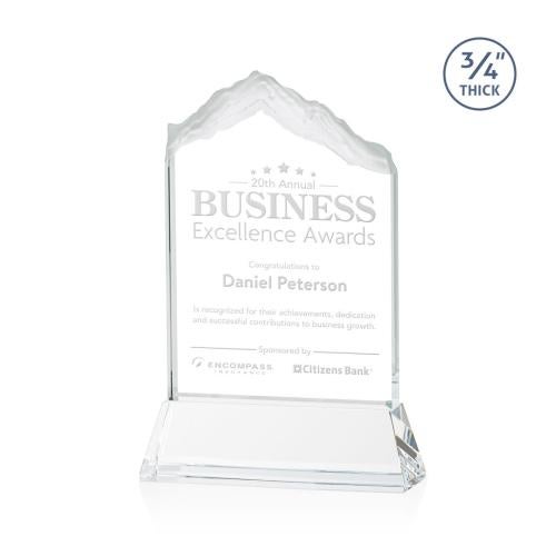 Corporate Awards - Award Shapes - Mountain Awards - Everest Starfire on Newhaven Peak Crystal Award