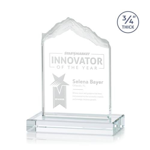 Corporate Awards - Award Shapes - Mountain Awards - Everest Starfire Peak Crystal Award
