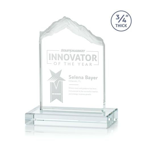 Corporate Awards - Glass Awards - Jade Glass Awards - Everest Jade Peak Glass Award