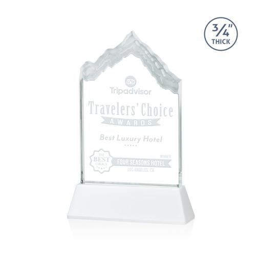 Corporate Awards - Award Shapes - Mountain Awards - McKinley White on Newhaven Peak Crystal Award