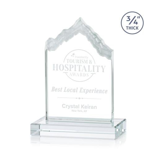 Corporate Awards - Award Shapes - Mountain Awards - McKinley Stafire Peak Crystal Award